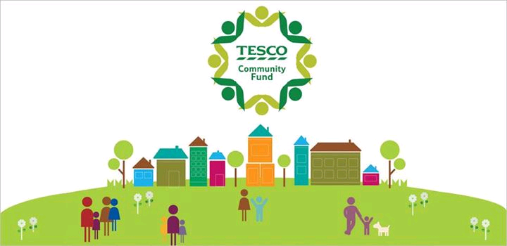 YAP Receive Cheque from Tesco Community Fund